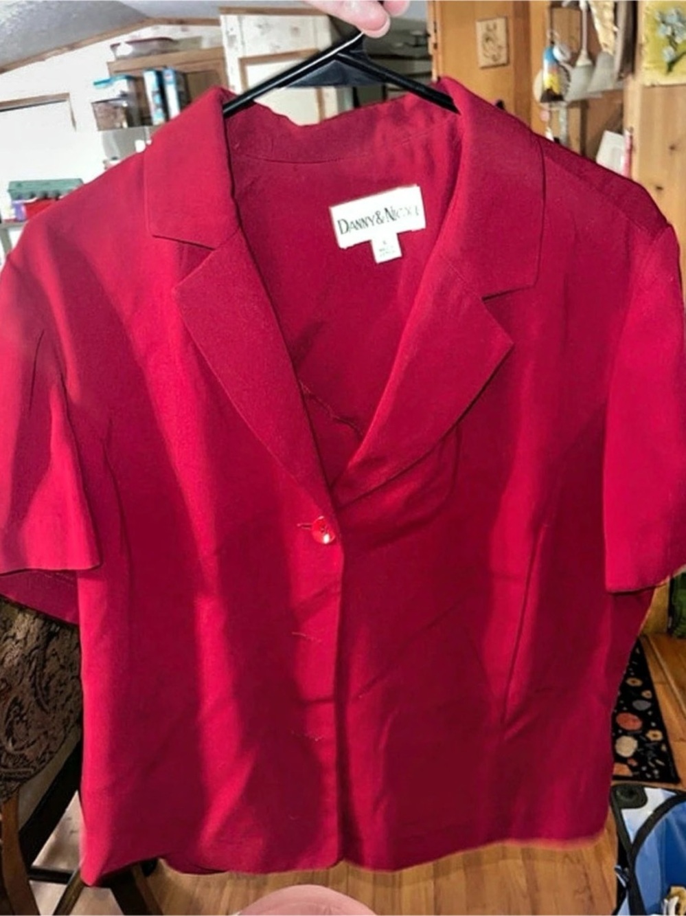 Danny & Nicole Pink Short Sleeve Blazer Size 16